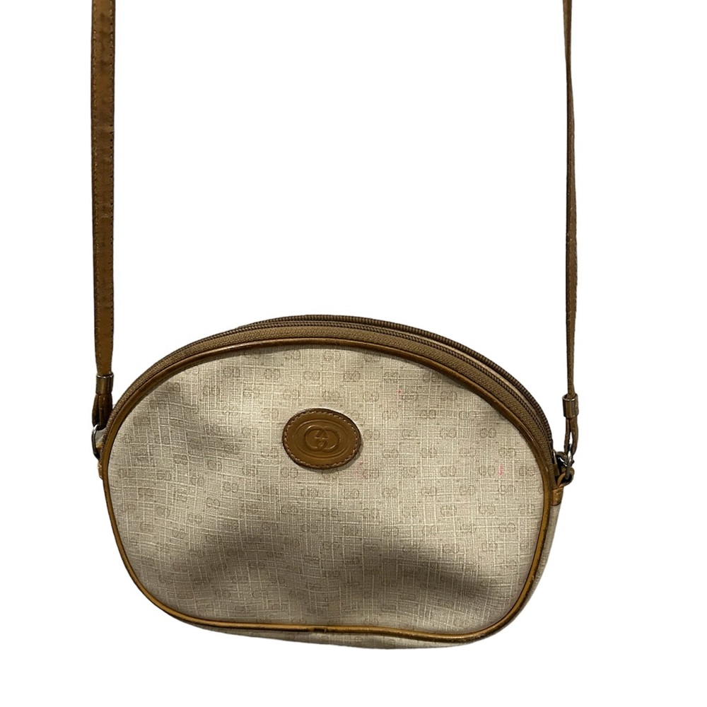 Vintage Gucci Cream Micro GG Crossbody Purse